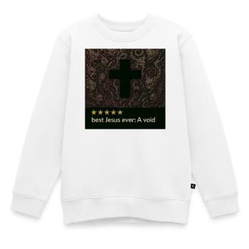 Croix dans le Vide Sombre - Sweat Premium enfant bio - blanc - Devant - AI Model Kid Male (0cm)