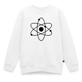 Atom - Kids Premium Organic Sweatshirt - white - Front - AI Model Kid Male (0cm)