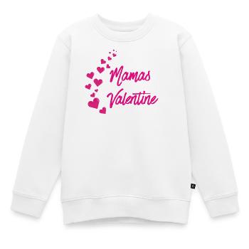 Mom's Valentine – Sweet Valentine's Day Gift - Kids Premium Organic Sweatshirt - white - Front - AI Model Kid Male (0cm)