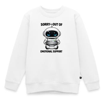 Snack Bot Küchenfreund - Kinder Premium Organic Sweatshirt - Weiß - Vorne - AI Model Kid Male (0cm)