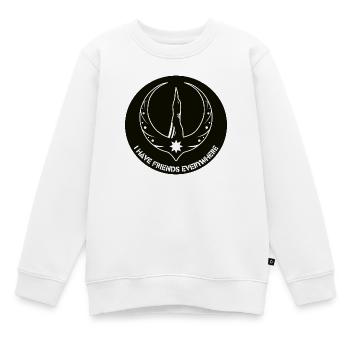 Logo de la Rébellion Loon - Logo de la Rébellion d’Eistaucher - Sweat Premium enfant bio - blanc - Devant - AI Model Kid Male (0cm)