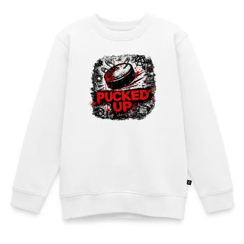 Pucked Up Graffiti Punk - Kinder Premium Organic Sweatshirt - Weiß - Vorne - AI Model Kid Male (0cm)