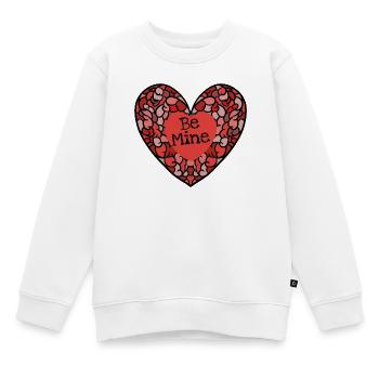 Mosaïque complexe de cœur Sois À Moi - Sweat Premium enfant bio - blanc - Devant - AI Model Kid Male (0cm)