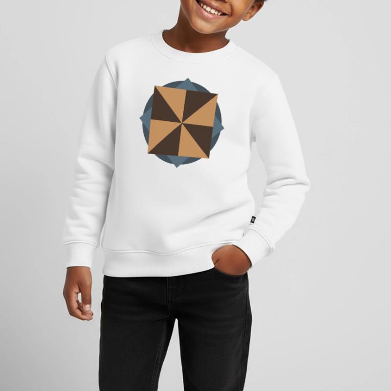 PYRAMID CORE GEOMETRY | Basic Shapes Artwork Kids Premium Organic Sweatshirt