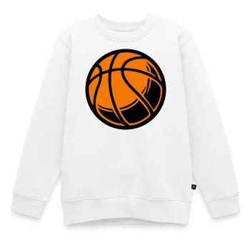 Basketball Ball - Kinder Premium Organic Sweatshirt - Weiß - Vorne - AI Model Kid Male (0cm)