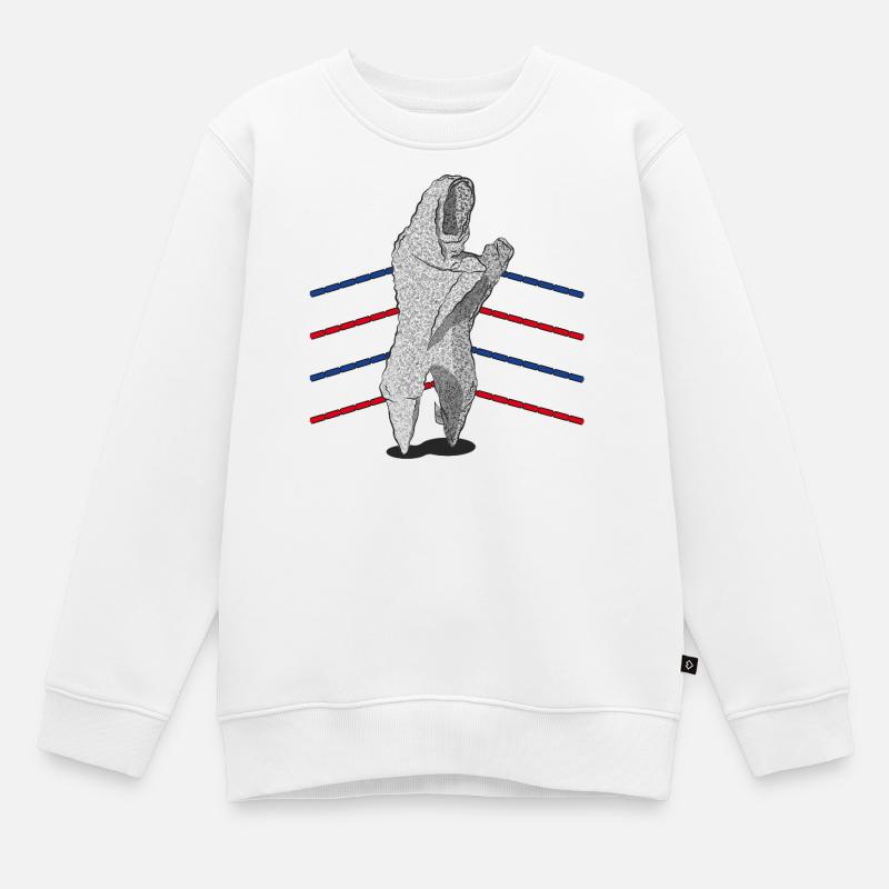 ABLAUF - Kinder Premium Organic Sweatshirt - Weiß