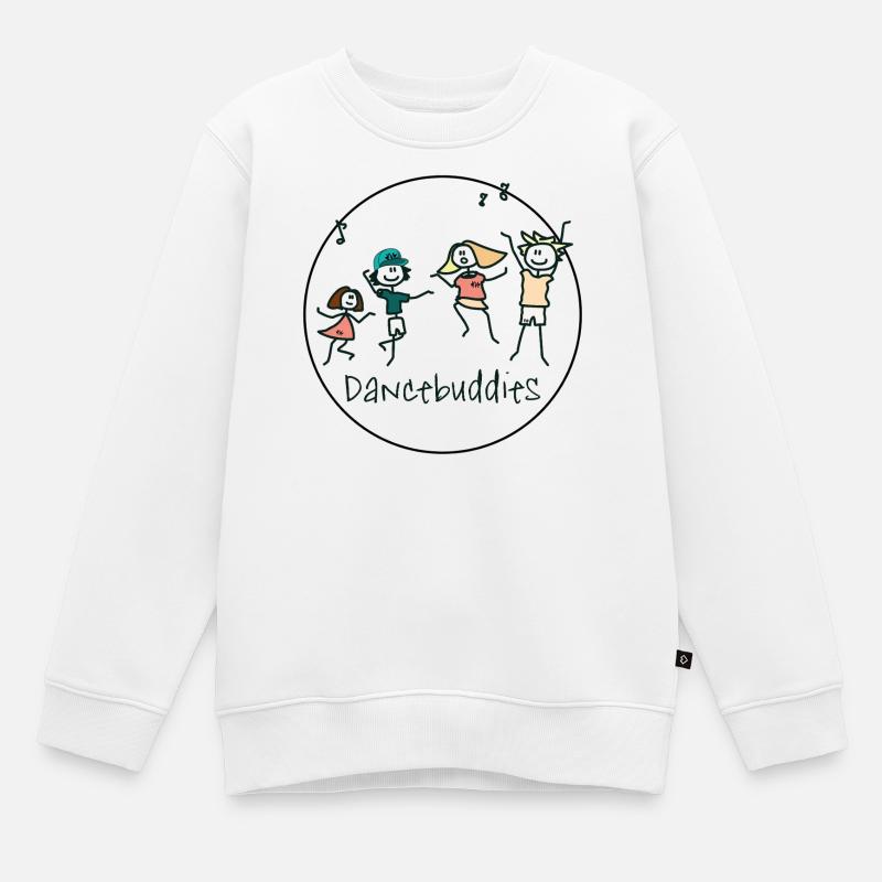 Dancebuddies - Kinder Premium Organic Sweatshirt - Weiß