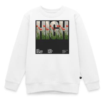 Conception de pochette d’album sur textiles. - Sweat Premium enfant bio - blanc - Devant - AI Model Kid Male (0cm)