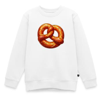 Brezel - Kinder Premium Organic Sweatshirt - Weiß - Vorne - AI Model Kid Male (0cm)