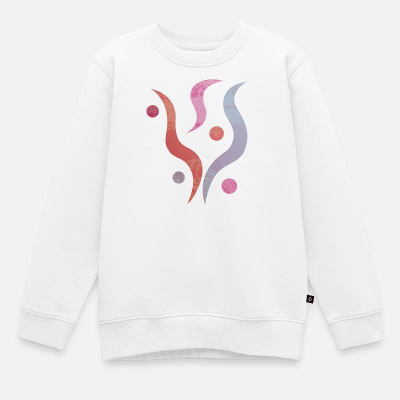 Yoga design_30 - Sweat Premium enfant bio - blanc