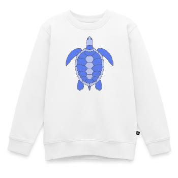 TURTLE - Kinder Premium Organic Sweatshirt - Weiß - Vorne - AI Model Kid Male (0cm)