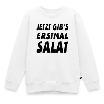 Salat - Kinder Premium Organic Sweatshirt - Weiß - Vorne - AI Model Kid Male (0cm)