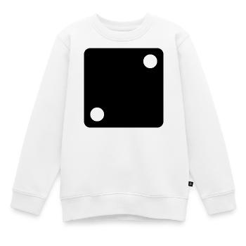 Zegt het spel - Kinder Premium sweater biologisch - wit - Voor - AI Model Kid Male (0cm)