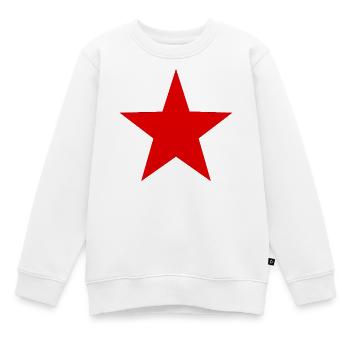 Étoile Rouge - Sweat Premium enfant bio - blanc - Devant - AI Model Kid Male (0cm)