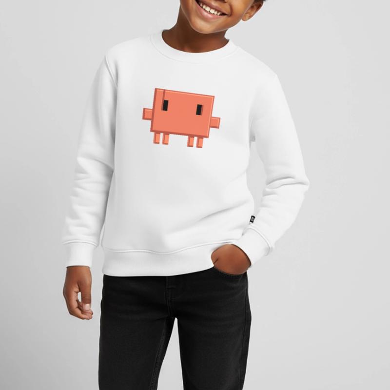 Claude Code Pixel AI Mascot Dev Sticker Kids Premium Organic Sweatshirt