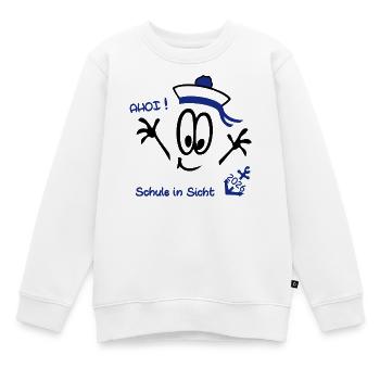 Ahoi Schulstart  - Kinder Premium Organic Sweatshirt - Weiß - Vorne - AI Model Kid Male (0cm)