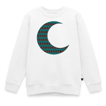 Mondsichel mit persischem rankenmuster - Kinder Premium Organic Sweatshirt - Weiß - Vorne - AI Model Kid Male (0cm)