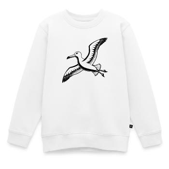 New Zealand albatross - Kids Premium Organic Sweatshirt - white - Front - AI Model Kid Male (0cm)