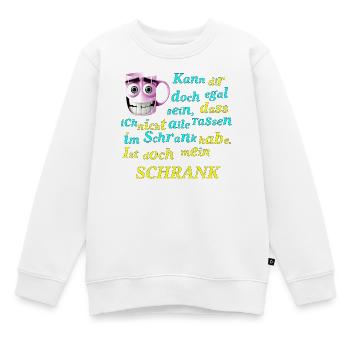 Alle Tassen im Schrank Funny Spruch - Kinder Premium Organic Sweatshirt - Weiß - Vorne - AI Model Kid Male (0cm)