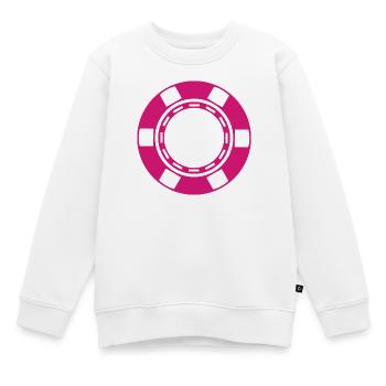 Pièce de casino - Sweat Premium enfant bio - blanc - Devant - AI Model Kid Male (0cm)