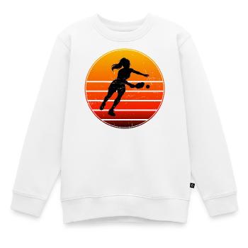 Conception d’athlète de pickleball pour les fans de matchs de pickleball - Sweat Premium enfant bio - blanc - Devant - AI Model Kid Male (0cm)