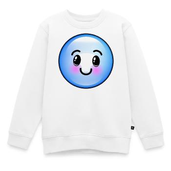 Niedliche blaue Blase - Kinder Premium Organic Sweatshirt - Weiß - Vorne - AI Model Kid Male (0cm)