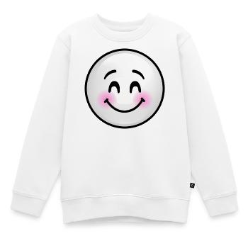 Niedliche graue Blase - Kinder Premium Organic Sweatshirt - Weiß - Vorne - AI Model Kid Male (0cm)
