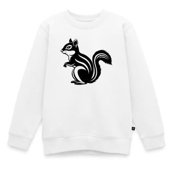 Chipmunk - Sweat Premium enfant bio - blanc - Devant - AI Model Kid Male (0cm)