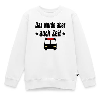 Bus - Kinder Premium Organic Sweatshirt - Weiß - Vorne - AI Model Kid Male (0cm)