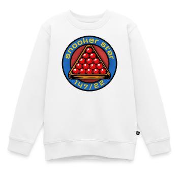 Snooker Star 147/22 - Sweat Premium enfant bio - blanc - Devant - AI Model Kid Male (0cm)