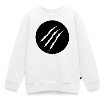 krallen - Kinder Premium Organic Sweatshirt - Weiß - Vorne - AI Model Kid Male (0cm)