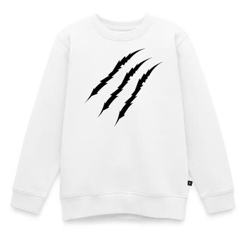 krallen - Kinder Premium Organic Sweatshirt - Weiß - Vorne - AI Model Kid Male (0cm)
