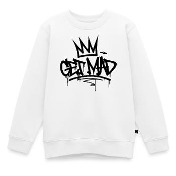 Gamma Crown Graffiti-Logo Werde wütend - Kinder Premium Organic Sweatshirt - Weiß - Vorne - AI Model Kid Male (0cm)