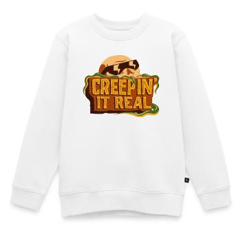 Ça rampe vraiment. - Sweat Premium enfant bio - blanc - Devant - AI Model Kid Male (0cm)