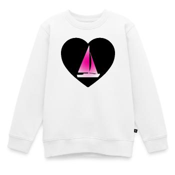 Segeln - Kinder Premium Organic Sweatshirt - Weiß - Vorne - AI Model Kid Male (0cm)