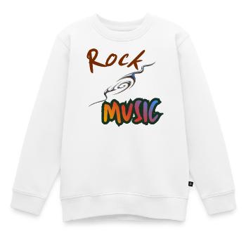 Rockmusik - Kinder Premium Organic Sweatshirt - Weiß - Vorne - AI Model Kid Male (0cm)