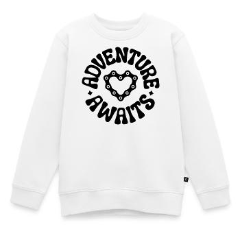 Radfahren - Kinder Premium Organic Sweatshirt - Weiß - Vorne - AI Model Kid Male (0cm)