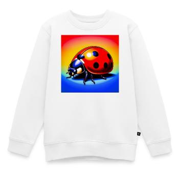 coccinelle - Sweat Premium enfant bio - blanc - Devant - AI Model Kid Male (0cm)