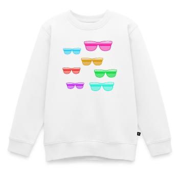 Lunettes de soleil - Sweat Premium enfant bio - blanc - Devant - AI Model Kid Male (0cm)