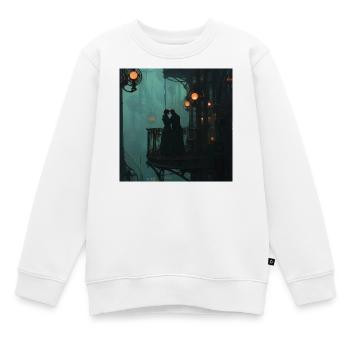 Château à vapeur de la cohésion - Sweat Premium enfant bio - blanc - Devant - AI Model Kid Male (0cm)