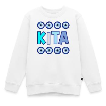 NAZAR AUGE KITA - Kinder Premium Organic Sweatshirt - Weiß - Vorne - AI Model Kid Male (0cm)
