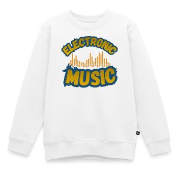 Retro-Elektronische Musik - Kinder Premium Organic Sweatshirt - Weiß - Vorne - AI Model Kid Male (0cm)