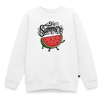 été - Sweat Premium enfant bio - blanc - Devant - AI Model Kid Male (0cm)