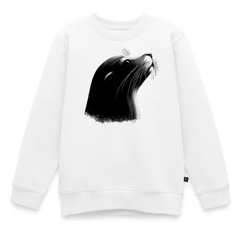 Otarie - Sweat Premium enfant bio - blanc - Devant - AI Model Kid Male (0cm)