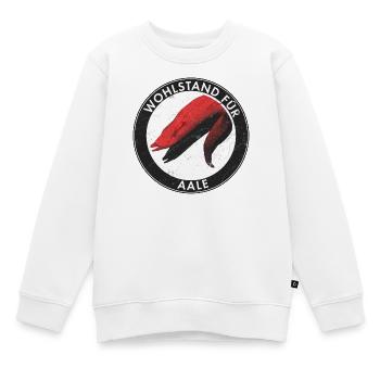 Wohlstand für Aale -  - Kinder Premium Organic Sweatshirt - Weiß - Vorne - AI Model Kid Male (0cm)