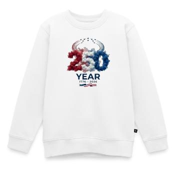 250-jähriges Jubiläum USA Patriotic 250 Jahre Amerika - Kinder Premium Organic Sweatshirt - Weiß - Vorne - AI Model Kid Male (0cm)