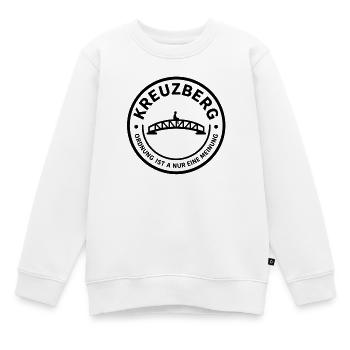 Kreuzberg - Ordnung Ist Auch Nur Eine Meinung - Kinder Premium Organic Sweatshirt - Weiß - Vorne - AI Model Kid Male (0cm)