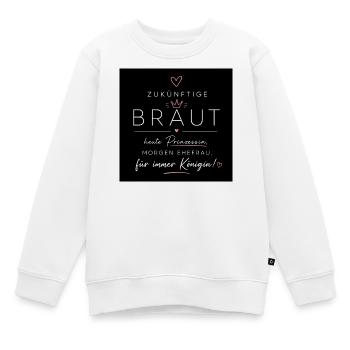 Zukünftige Braut Prinzessin - Kinder Premium Organic Sweatshirt - Weiß - Vorne - AI Model Kid Male (0cm)