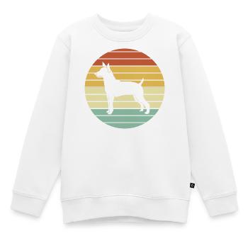 Rat Terrier - Kinder Premium Organic Sweatshirt - Weiß - Vorne - AI Model Kid Male (0cm)