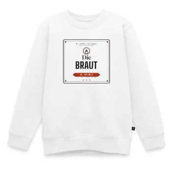 Die Braut – JGA Junggesellinnenabschied - Kinder Premium Organic Sweatshirt - Weiß - Vorne - AI Model Kid Male (0cm)